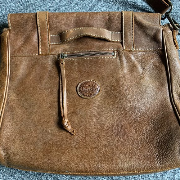 Roots Modern Satchel Tribe Leather Bag - Picture 3 of 4